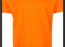 izmir tişört baski turuncu yuvarlak yaka tişörtler